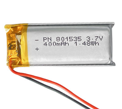 RCToy357.com - 3.7V 400mAh 801535 Battery without plug Polymer lithium battery