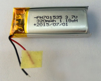 RCToy357.com - 3.7V 320mAh 701535 Battery without plug Polymer lithium battery