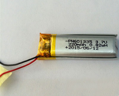 RCToy357.com - 3.7V 220mAh 601335 Battery without plug Polymer lithium battery