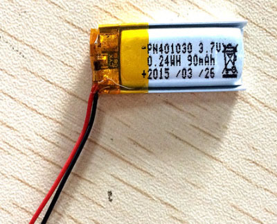 RCToy357.com - 3.7V 90mAh 401030 Battery without plug Polymer lithium battery