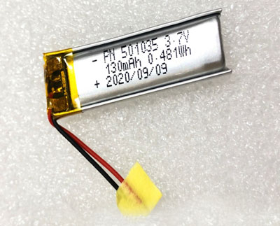 RCToy357.com - 3.7V 130mAh 501035 Battery without plug Polymer lithium battery