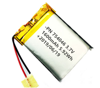 RCToy357.com - 3.7V 1600mAh 754046 Battery without plug Polymer lithium battery