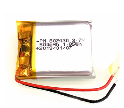 RCToy357.com - 3.7V 500mAh 802430 Battery without plug Polymer lithium battery