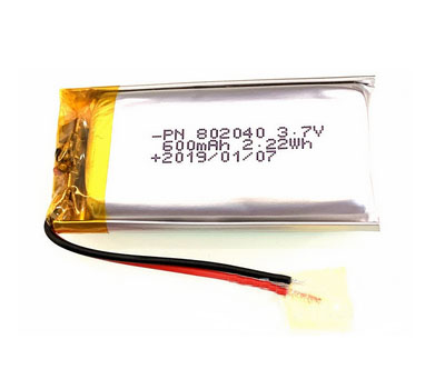 RCToy357.com - 3.7V 600mAh 802040 Battery without plug Polymer lithium battery