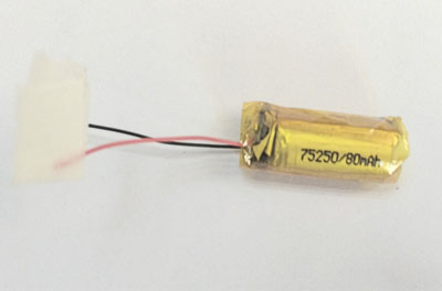 RCToy357.com - 3.7V 80mAh 75250 Battery without plug Polymer lithium battery
