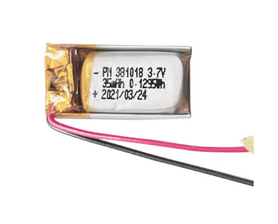 RCToy357.com - 3.7V 35mAh 381018 Battery without plug Polymer lithium battery