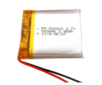 RCToy357.com - 3.7V 800mAh 803033 Battery without plug Polymer lithium battery