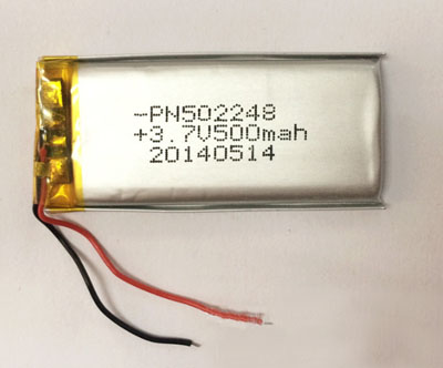 RCToy357.com - 3.7V 500mAh 502248 Battery without plug Polymer lithium battery