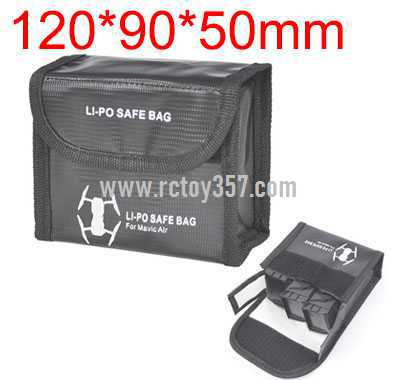 RCToy357.com - 120*90*50mm Battery explosion-proof bag lithium battery storage bag