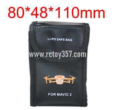 RCToy357.com - 80*48*110mm Battery explosion-proof bag lithium battery storage bag