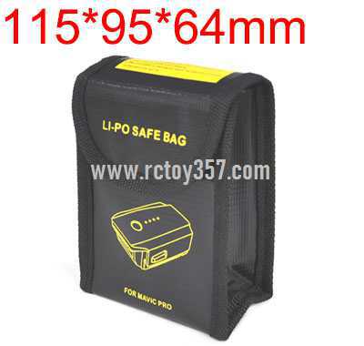 RCToy357.com - 115*95*64mm Lithium battery explosion-proof bag for multi-function