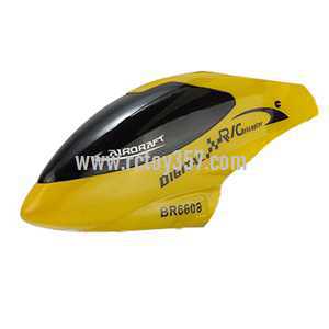 RCToy357.com - BO RONG BR6608 Helicopter toy Parts Head cover\Canopy(Yellow)