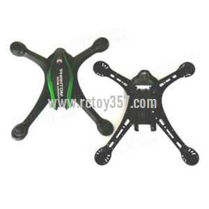 RCToy357.com - Cheerson CX-35 RC Quadcopter toy Parts Body shell cover set [black + green]