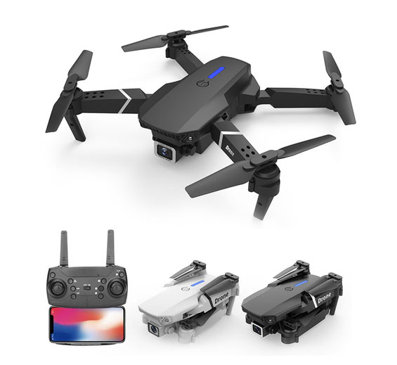 RCToy357.com - E88 Pro 2022 New WIFI FPV Drone With Wide Angle HD 4K 1080P Camera Height Hold RC Foldable Quadcopter Drones