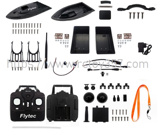 RCToy357.com - Accessories Package(Black) Flytec 2011-5 RC Boat Spare Parts