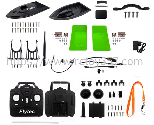 RCToy357.com - Accessories Package(Green) Flytec 2011-5 RC Boat Spare Parts