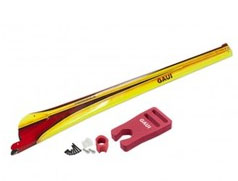 RCToy357.com - 077113 FORMULA carbon fiber coated tail shell (B2 type yellow) (applicable to X7) GAUI X7 RC Helicopter spare parts