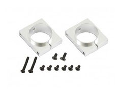RCToy357.com - 217049 CNC tail pipe fixing seat (anode bright silver) GAUI X7 RC Helicopter spare parts