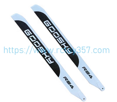 RCToy357.com - 390MM carbon fiber main paddle white GOOSKY RS4 RC Helicopter Spare Parts