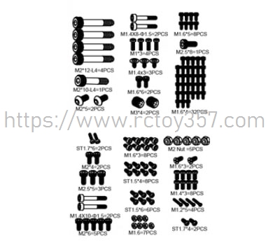 RCToy357.com - Screw pack Goosky S2 RC Helicopter Spare Parts