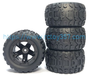 RCToy357.com - M16038 Wheel Black HBX 16889 16889A RC Car Spare Parts