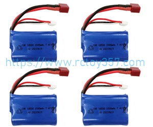 RCToy357.com - M16120T 7.4V 1500mAH Battery 4pcs HBX 16889 16889A RC Car Spare Parts