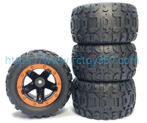 RCToy357.com - M16038 Wheel Orange HBX 16889 16889A RC Car Spare Parts