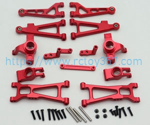 RCToy357.com - 6-piece set in red HBX 16889 16889A RC Car Spare Parts