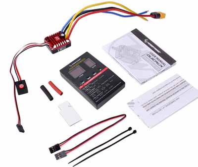RCToy357.com - Hobbywing 1080 waterproof ESC 80A brushed ESC with setting card