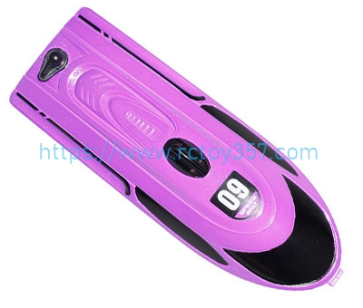 RCToy357.com - HJ812-B003 Upper cover component purple HONGXUNJIE HJ812 RC speed boat Spare Parts