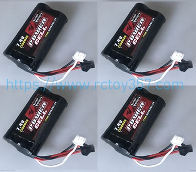 RCToy357.com - 7.4V 1200mAh Battery 4pcs HS 18311 RC Car Spare Parts