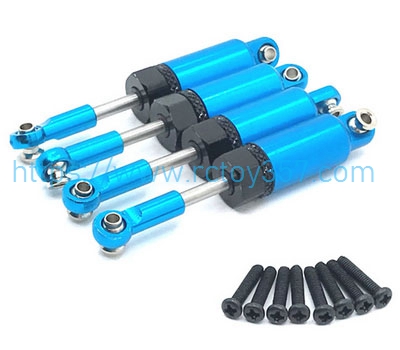 RCToy357.com - Metal upgraded hydraulic front and rear shock absorbers Blue HS 18311 RC Car Spare Parts