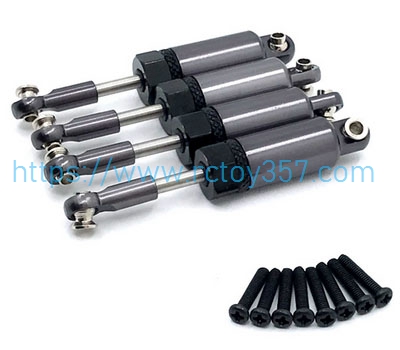 RCToy357.com - Metal upgraded hydraulic front and rear shock absorbers Titanium color HS 18311 RC Car Spare Parts