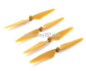 RCToy357.com - Hubsan X4 FPV Brushless H501S RC Quadcopter toy Parts Main blades 4pcs [Yellow]