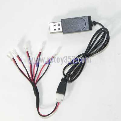 RCToy357.com - USB charger wire + 1 charging 5 wire [3.7V]