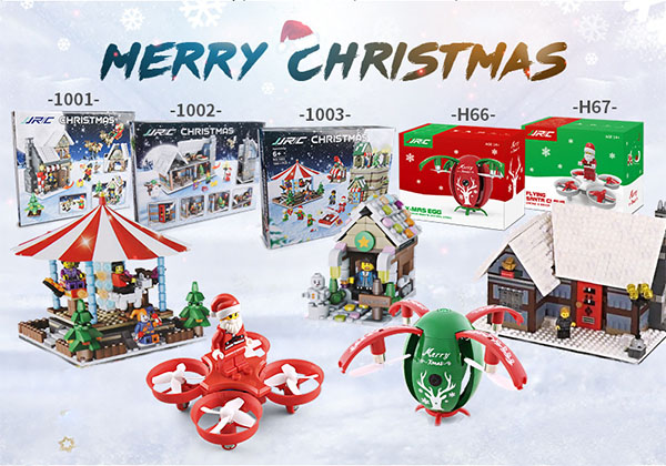 RCToy357.com - Christmas set: H66+H67+ Christmas Scene Carousel + Christmas Village