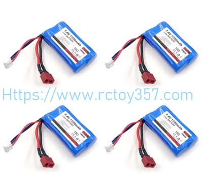 RCToy357.com - 18650 7.4V 1500mAh Battery 4pcs JJRC Q132 RC Car Spare Parts