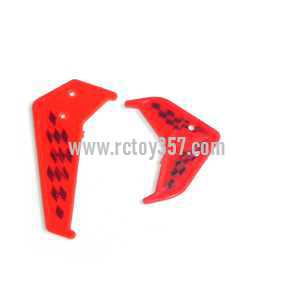 RCToy357.com - LH-1103 helicopter toy Parts Tail decorative set (Red)
