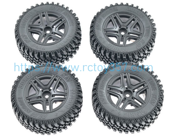 RCToy357.com - Metal tire sleeve black MN86KS RC Car Spare Parts