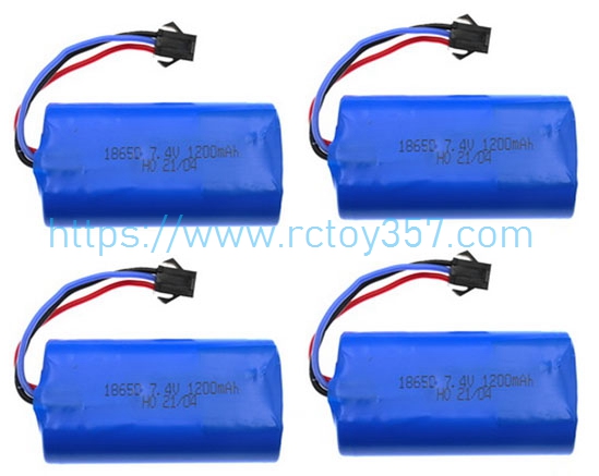 RCToy357.com - 7.4V 1200mAh Battery 4pcs MN86KS RC Car Spare Parts