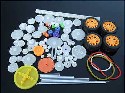 RCToy357.com - 78 gear packages, toy car accessories, various motor gears, axles, belts and sleeves