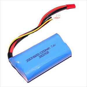 RCToy357.com - New Battery 7.4V 2200mAh (Red JTS plug)