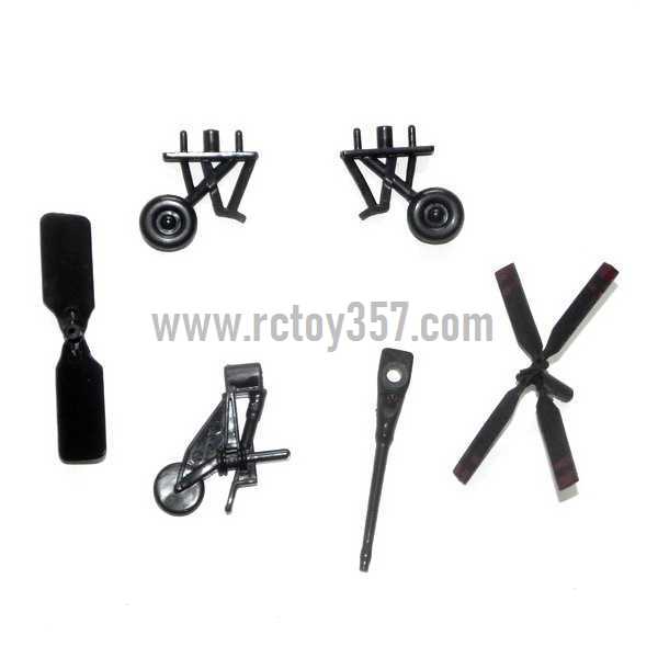 RCToy357.com - SYMA S113 S113G toy Parts Fixed decorative set and wheel set