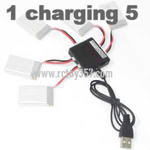 RCToy357.com - SYMA X5C Quadcopter toy Parts Battery Charger Kit /1 charging 5