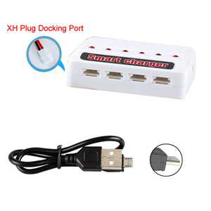 RCToy357.com - XH2.54 Plug Docking Port White 6 in 1 Smart Charger SYMA X5SC RC Quadcopter Spare Parts