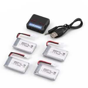 RCToy357.com - 4 in 1 Smart Charger With 4 PCS 3.7V 500mAh Battery SYMA X5SC RC Quadcopter Spare Parts