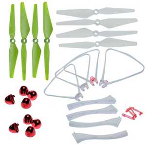 RCToy357.com - Propellers(Green + White) + Propellers Cover + Landing Gear + Protective Frame SYMA X8SC RC Quadcopter Spare Parts