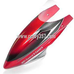 RCToy357.com - UDI RC Helicopter U16 toy Parts Head cover\Canopy(Red)