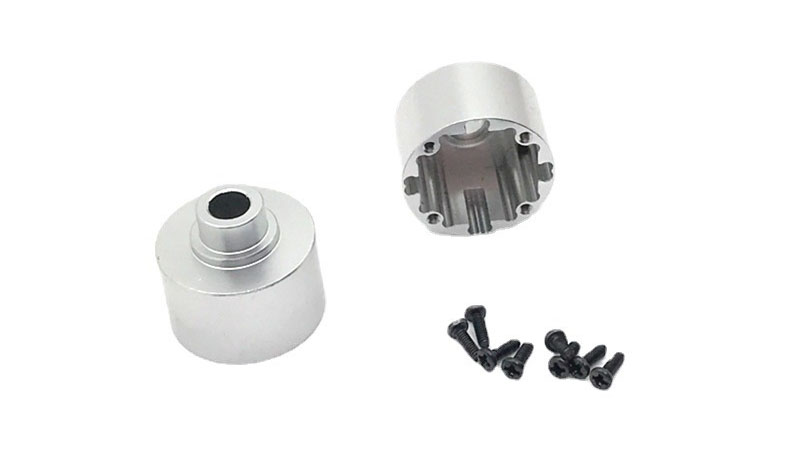 RCToy357.com - Metal upgrade Front and rear differential box Wltoys WL 104002 RC Car Spare Parts