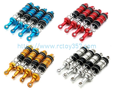 RCToy357.com - Hydraulic spring shock absorbers before and after metal upgrade Wltoys WL 104072 RC Car Spare Parts